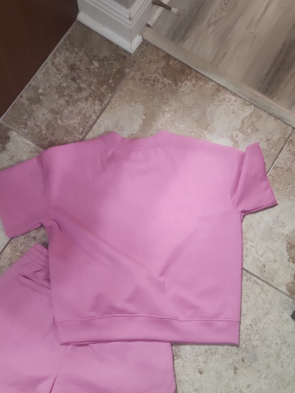 Zenana Pink Crewneck Tee - Picture 5 of 5